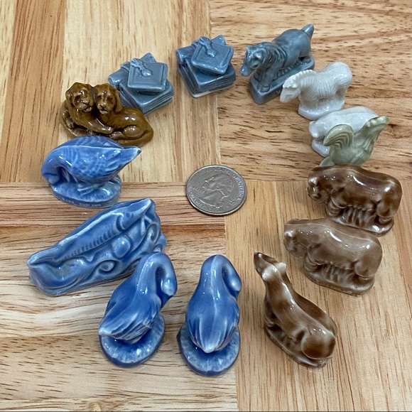 Vintage Lot WADE England Whimsies Miniature Animals Mini Figurine - Picture 1 of 14